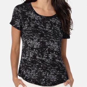 Liverpool Black Burnout Tee Relaxed Fit